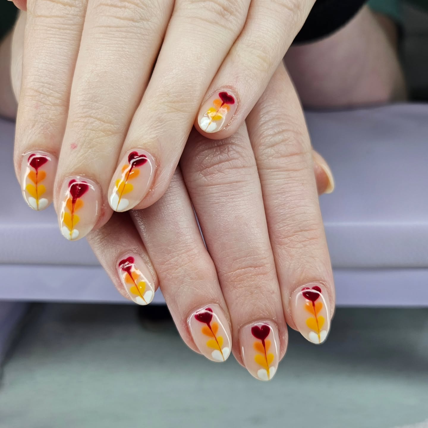 Floral nail art